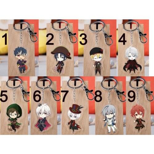 Anime IDOLiSH7 Model Doll Keychain Toys IORI YAMATO MITSUKI TAMAKI SOGO NAGI RIKU TSUMUGI OTOHARU BANRI Acrylic Keyring Pendant