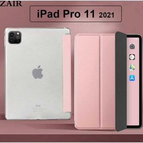 Funda iPad Pro 11 2021 case PU Leather Tri-fold Case For iPad 11'' Case Tablet Sleeve Apple iPad A2301 A2459 A2377 Stand Cover