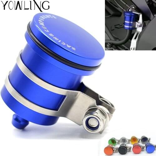 For SUZUKI GSX-R1000 GSXR1000 GSXR 1000 K5 2005 2006 K7 CNC Rear Brake Fluid Reservoir Clutch Tank Oil Fluid Cup Cover 2001-2017