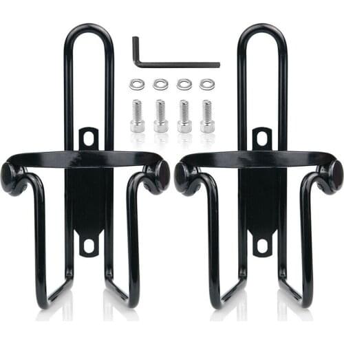 2PCS Mountain Bicycle Water Drink Cup Rack Support Bottle Can Holder Cage Bracket Bike Cycling Part W/ Wrench Screws