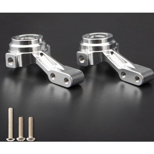 KYX Racing CNC Machined Aluminum Alloy Steering Knuckles Upgrades Part Accessories for RC Crawler Car Tamiya CC02