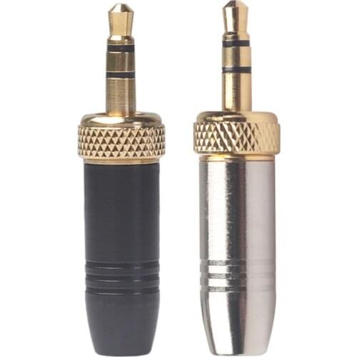 Metal Lavalier Lapel Microphone 3.5mm Audio Plug with M6 Internal Thread Cable copper shell 3.5mm Lapel Mic Cable