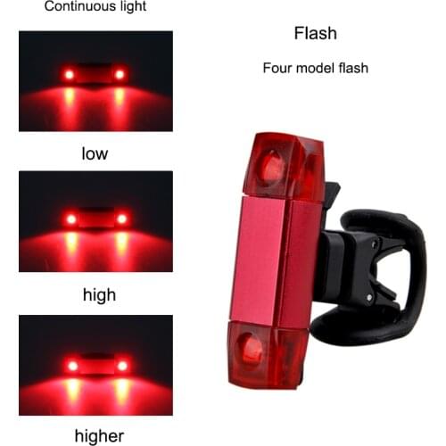 Mini Bike Taillight COB LED Bicycle Rear Light Safety Warning Flash Light Night Riding Caution Light Bike Accessories