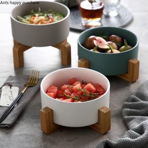 Multicolor Ceramic Fruit Salad Bowl Dessert Bowl Nordic Style Household Kitchen Supplies Restaurant Tableware Dessert Snack Tray