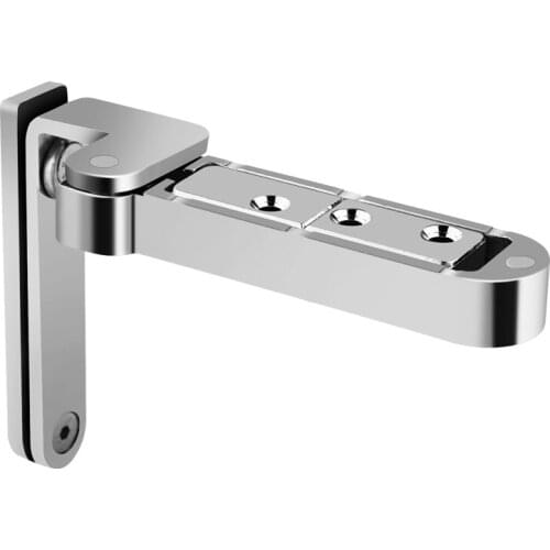 Zinc alloy invisible upper and lower hinge concealed wooden three-dimensional adjustable pivot door hinge bracket