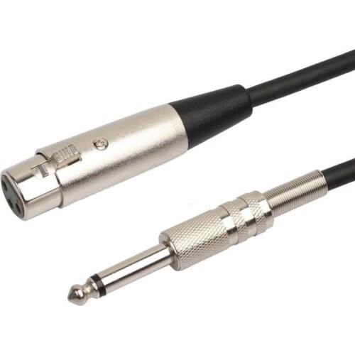 Newest 3-Pin XLR Female/Male to 1/4 6.35mm Mono Jack Male Plug TRS Audio Cable Mic Adapter Cord for Microphone Speaker Amplifier
