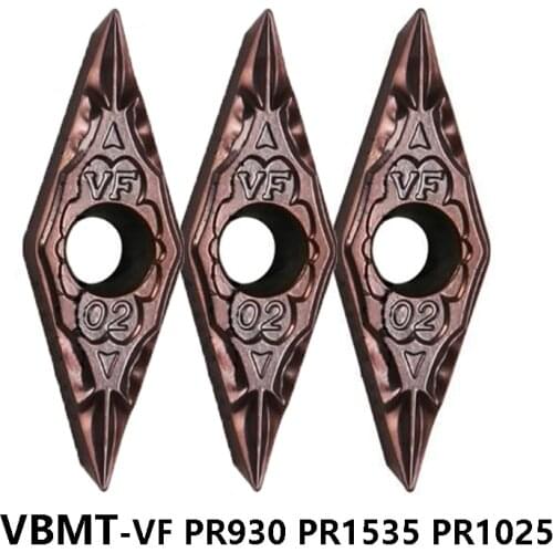 VBMT110302 VBMT110304 VBMT160402 VBMT160404 VF PR1535 PR930 PR1025 VBMT 110302 110304 160402 CNC Carbide Inserts