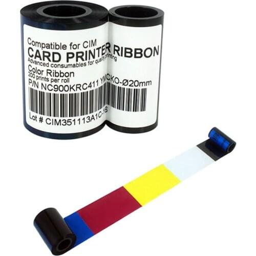 PN NC900KRC411 YMCKO Ribbon For CIM CIM K300C K400C,Ribbon Core:20mm/22mm,200 Pints