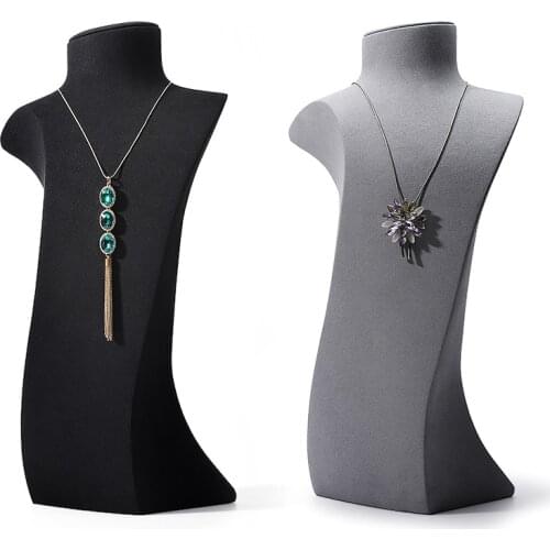 Necklace display stand neck jewelry shelf large sweater chain portrait display jewelry props neck model display stand