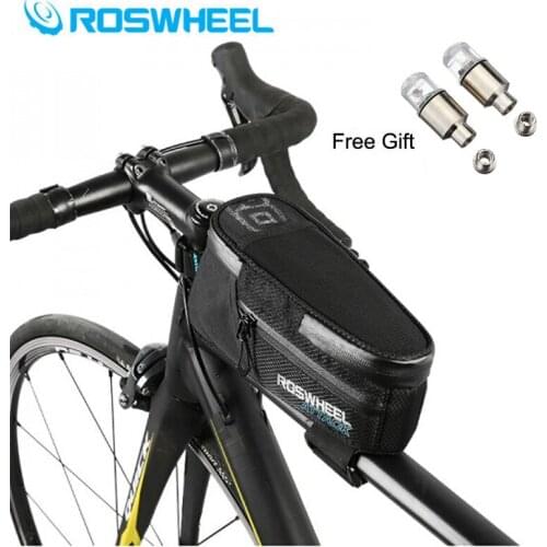 ROSWHEEL 2018 New 1.5L Bicycle Frame Front Head Top Tube 100% Waterproof Bike Bag Cycling For Phone Bike Accessories