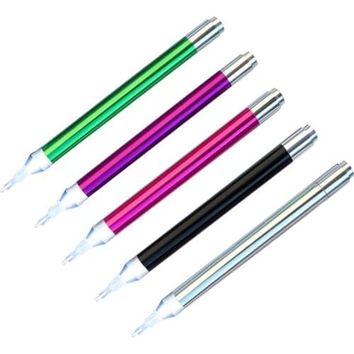 Battery Powered Lighted Point Drill Pen for Diamond Painting 5D Rhinestone Picture Embroidery Accessories DIY Tools