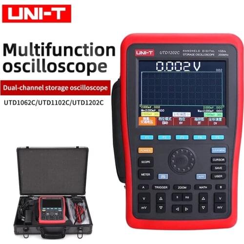 UNI-T UTD1062C handheld digital storage oscilloscope + waveform generator + multimeter with USB UTD1102C UTD1202C