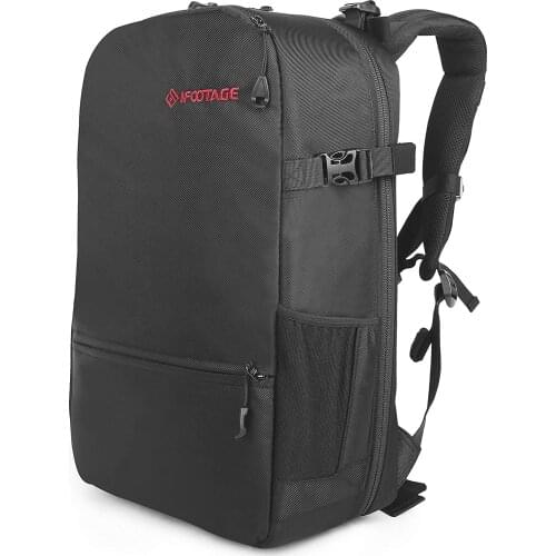 IFOOTAGE Camera Backpack Waterproof Shockproof Photography Bag for Shark Slider Mini, DSLR Cameras, Lens, Tripods, Laptops with