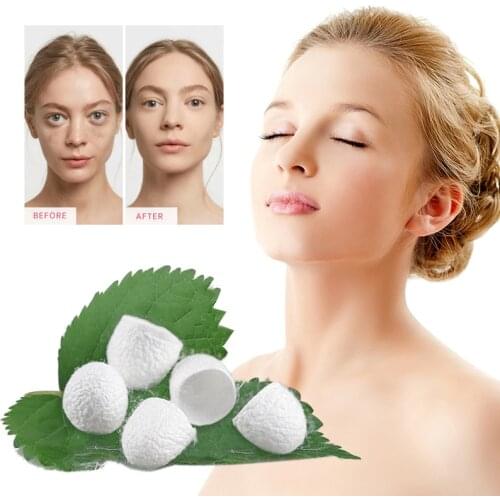 Blackhead-Acne-Remover Cocoons Organic Natural Silk Cocoons Silkworm Balls Facial Skin Care Exfoliating Scrub Nose Clean Purify