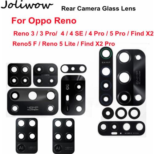 Rear Camera Glass Lens For Oppo Reno Reno 3 4 5 Pro 4 SE Find X2 Pro Back Main Camera Glass Lens Replacement