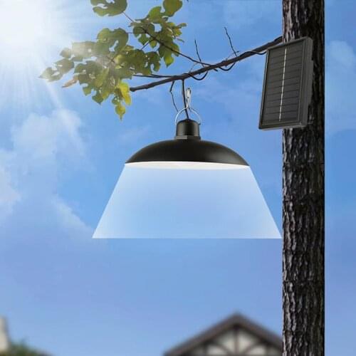 LED Solar Light Double Heads Tent Chandelier Solar Emergency Lamp Outdoor Indoor Waterproof Camping Terrace Yard Garden Home