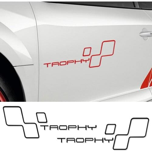 Reflective Door Racing Side TROPHY Car Sticker Decal For Renault Sport Clio Cup Twingo Megane 2 RS GT Fluence Logan Accessories