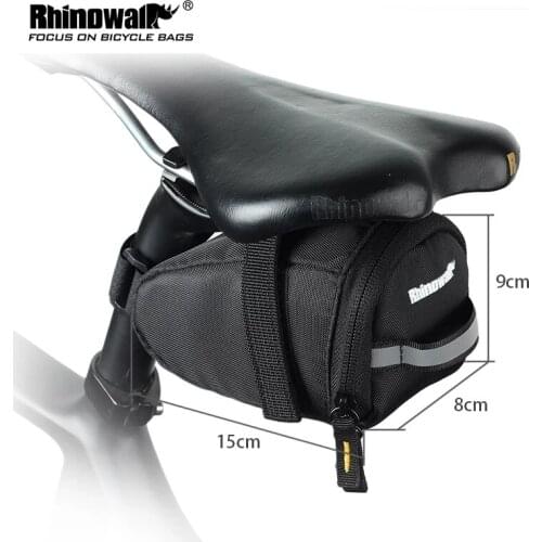 Rhinowalk Bike Saddle Bag Rainproof MTB Mountain Bike Rear Back Under Seat Bag Reflective Tail Bag Seatpost Cycling Accessories