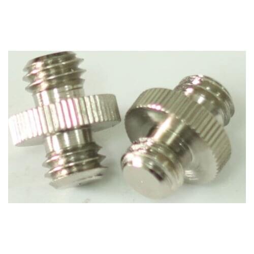 2pcs 3/8"-16 to 3/8"-16 double Male Threaded screw Adapter for tripod camera