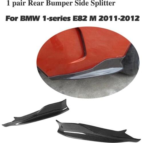 Factory Outlet E82 Carbon Fiber Car Rear Splitter for BMW E82 1M 2011~2013