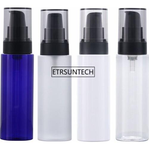 100pcs 100ml PET Bottle with Lotion Pump Cosmetic Package Lotion Bottle Empty Cosmetic Containers F2987