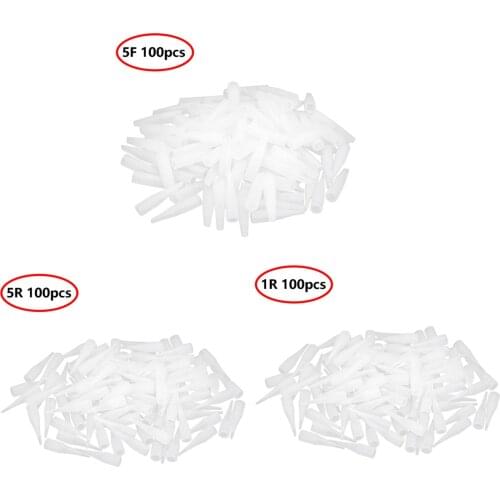 100Pcs Small Syringe Needle Caps 1RT 5RT 5FT Disposable Professional Tattoo Needles Tips Caps for Eyebrow Lip Permanent Makeup