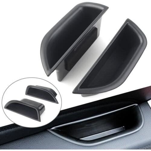 2PCS Car Front Door Storage Box Organizer Container Holder For Mercedes Benz E Class W212 2010-2016 Left Drive