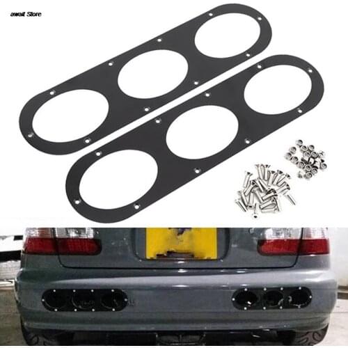 2Pcs Air Diversion Diffuser Panels Bumpers Universal Auto Exterior Accessories Car Styling Car Rear Bumper Race