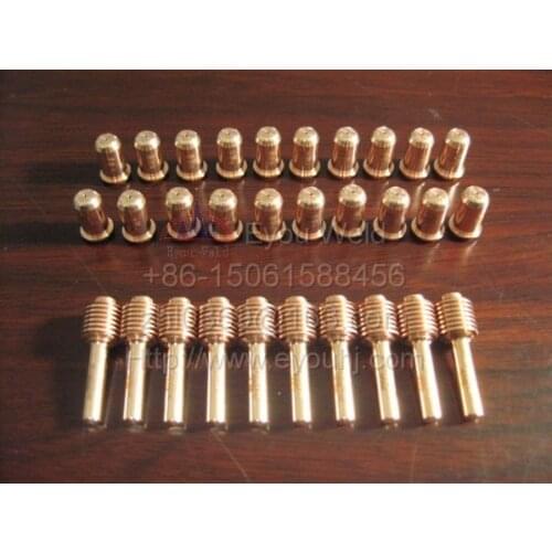 20 pcs 30A Consumables (Nozzle 220480+ Electrode 220478) for Plasma Cutting Machine, T30v Torch [PMX30]