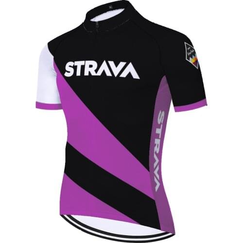 2021 short sleeve bike jersey Strava cycling shirt Team Cycling Clothing Summer quick dry mallot ciclismo hombre verano
