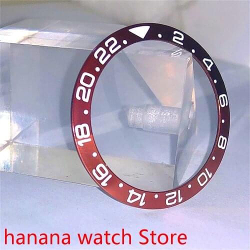38 mm ice red ceramic watch glass bezel inserts for 40 mm men’s dial interchangeable accessories 31mm inner diameter