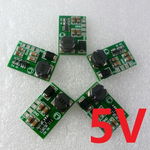 DD2424SA_5V 5pcs High Efficiency 1.2MHz 2A Step Up Converter DC 3V 3.3V 3.7V to 5V Boost Voltage Regulator Module Board