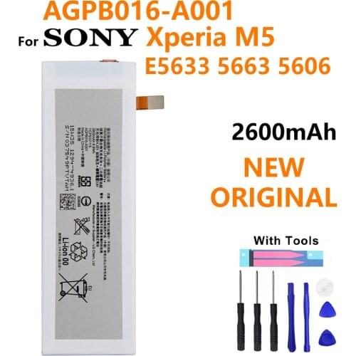 2600mAh AGPB016-A001 Replacement Battery For Sony Xperia M5 E5603 E5606 E5653 E5633 E5643 E5663 E5603 E5606+track code batteria