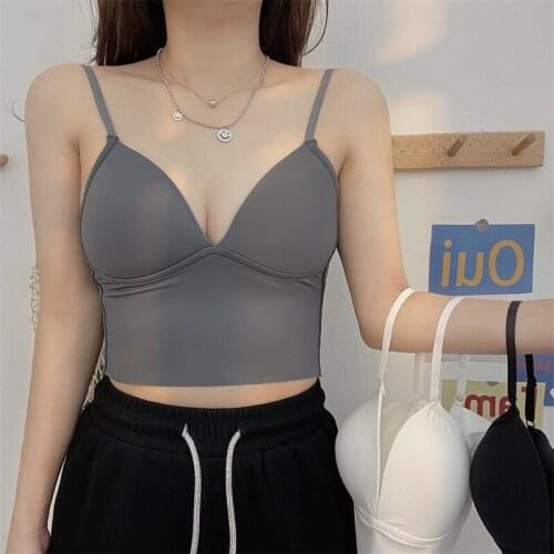 Summer Girls Wirefree Bra Womens Stretchy Wrap Tube Top Bandeau Cropped Tanks Intimates Tops For Girls