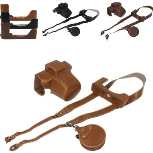 PU Camera Case Base Cover Pouch for Nikon Z fc ZFC Z-FC with DX 16-50mm f3.5-6.3 VR lens / 28mm f2.8 SE Lens