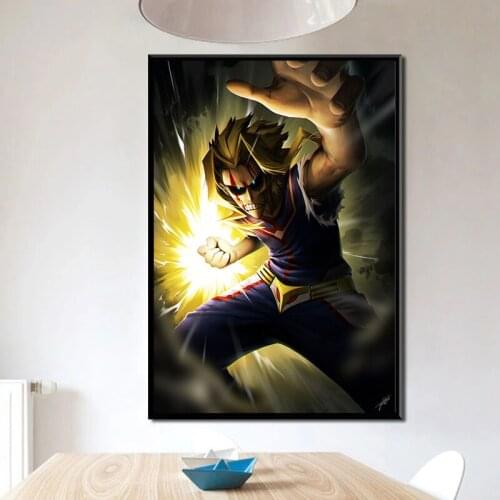Colorful Anime My Hero Academia Digital Anime Manga Wall Art Print Decor Poster,50 x 70 cm,No Frame