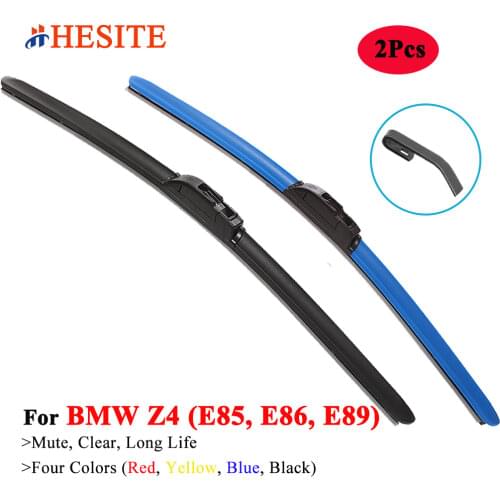 HESITE Colorful Windshield Wiper Blades For BMW Z4 E85 E89 G29 M40I Coupe Convertible Model Car Accessories 2003 2004 2008 2020