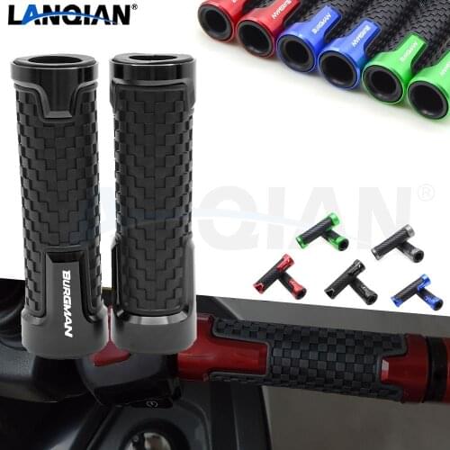 7/8''22MM Motorcycle Handlebar Grips Hand Bar Grips For SUZUKI BURGMAN 650 400 125 200 250 AN650 AN400 AN125 AN200 CNC Parts