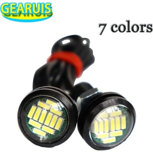 New DRL LED 20mm 12 SMD 4014 Eagle Eye Light Daytime Running Light Waterproof Parking Lamp LED Car Work Lights Car Styling
