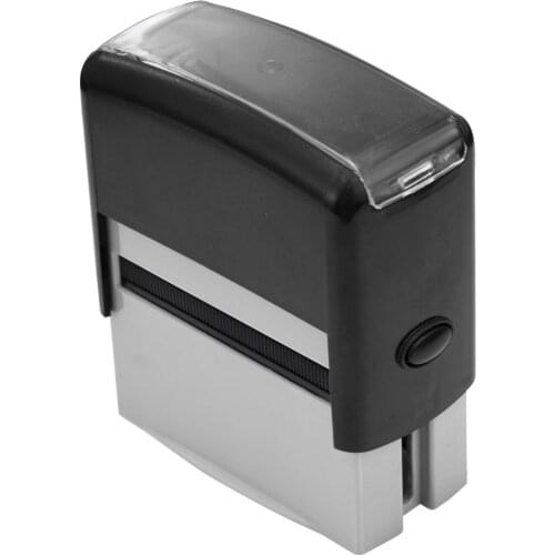Self Inking Rubber Stamp Custom Personalised Stamp With Tweezers + Word Plate + Cartridges Kit Business Name Address DIY