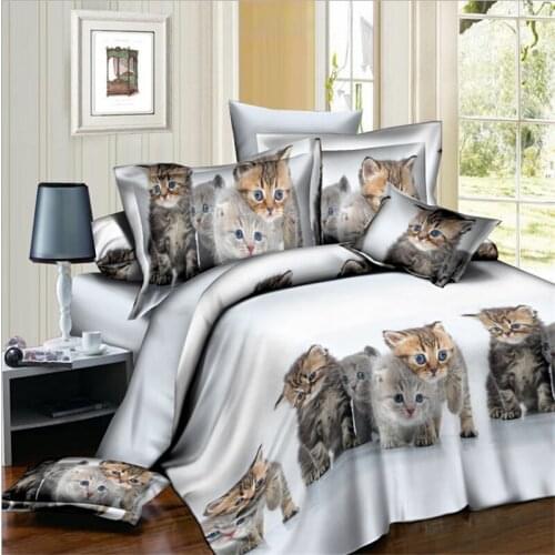 Cute Cat Bedding Set Duvet Cover Set 3d Bedding Set Fashion Design duvet cover flat sheet pillowcase