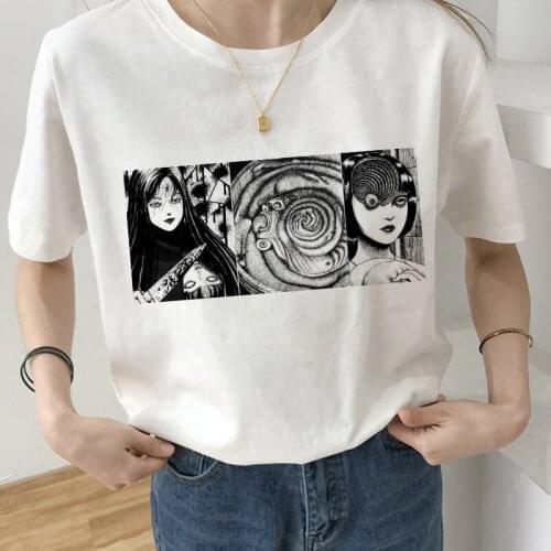 Summer Cool Japanese Cartoon Funny T-shirt Women Harajuku Ullzang T Shirts Graphic Short Sleeve Anime Female Tees Tops Clothes