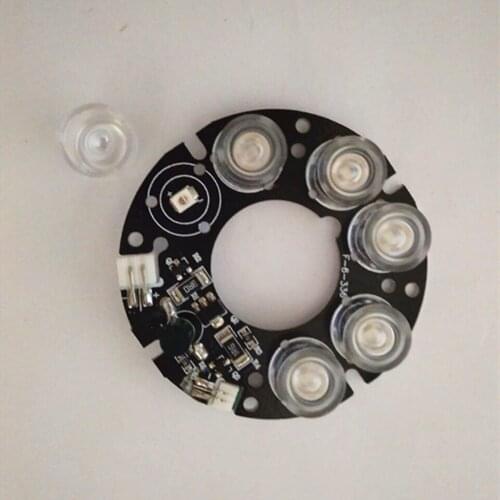 MS-moto 6PCS array IR LED spot light 6X IR LED board For security CCTV camera night vision Diameter 52mm