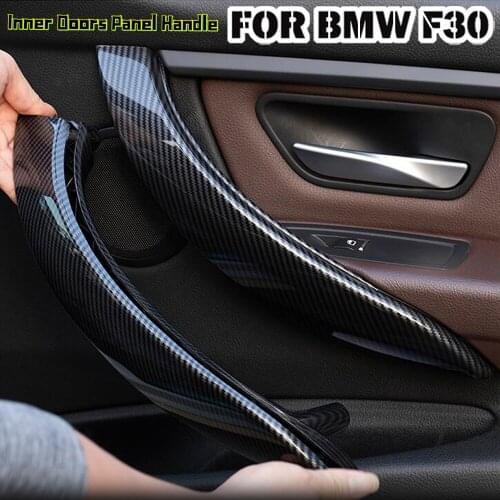 New Carbon Fiber Colour Car Inner Handle inside Trim For BMW 3 series F30 F31 F32 F33 F34 F35 F36 F80 F82 F83 2013-2018