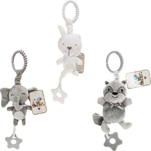 2021 New Toddlers Musical Toys Baby Rattles Mobile Stroller Toy Plush Cartoon Newborn Educational Toys Baby Toys Birthday Gifts