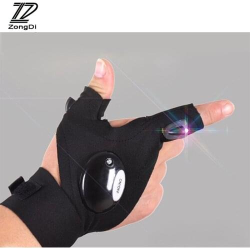 ZD Glove LED Flashlight Nighttime Repair Rescue Tool For Fiat 500 Opel Insignia Suzuki Swift Hyundai Ix35 Creta Ix25 Nissan