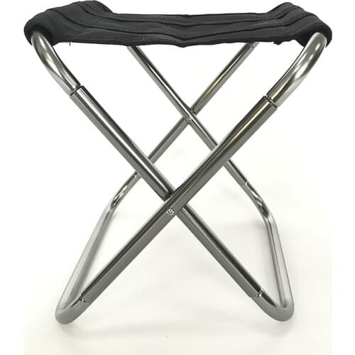 The Portable Folding Fishing Chair 7075 Aluminum Alloy Oxford Cloth Can Load 176lbs and Can Be Put Into a Backpack