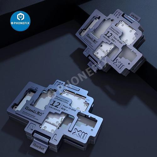 QIANLI iSocket 4 in 1 Mainboard Layered Fixture Holder For iphone 12 Series IC Motherboard Layered Test Frame Stand Repair Tool