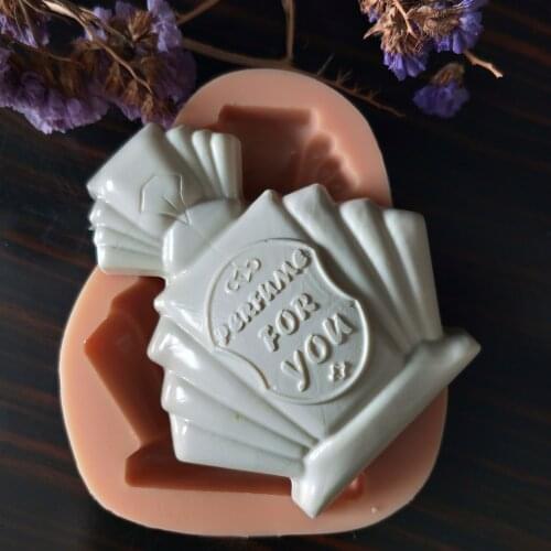 QT0200 PRZY Silicone Fondant Mould perfume bottle Silicone Mold perfume Soap Molds Clay Resin Gypsum Chocolate Candle Mold