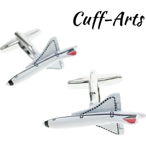 Cuffarts Luxury Cufflinks White Concorde Cufflinks 2018 New Novelty Shirt Cufflinks Spinki Do Mankietu Vaderdag Cadeau C10129